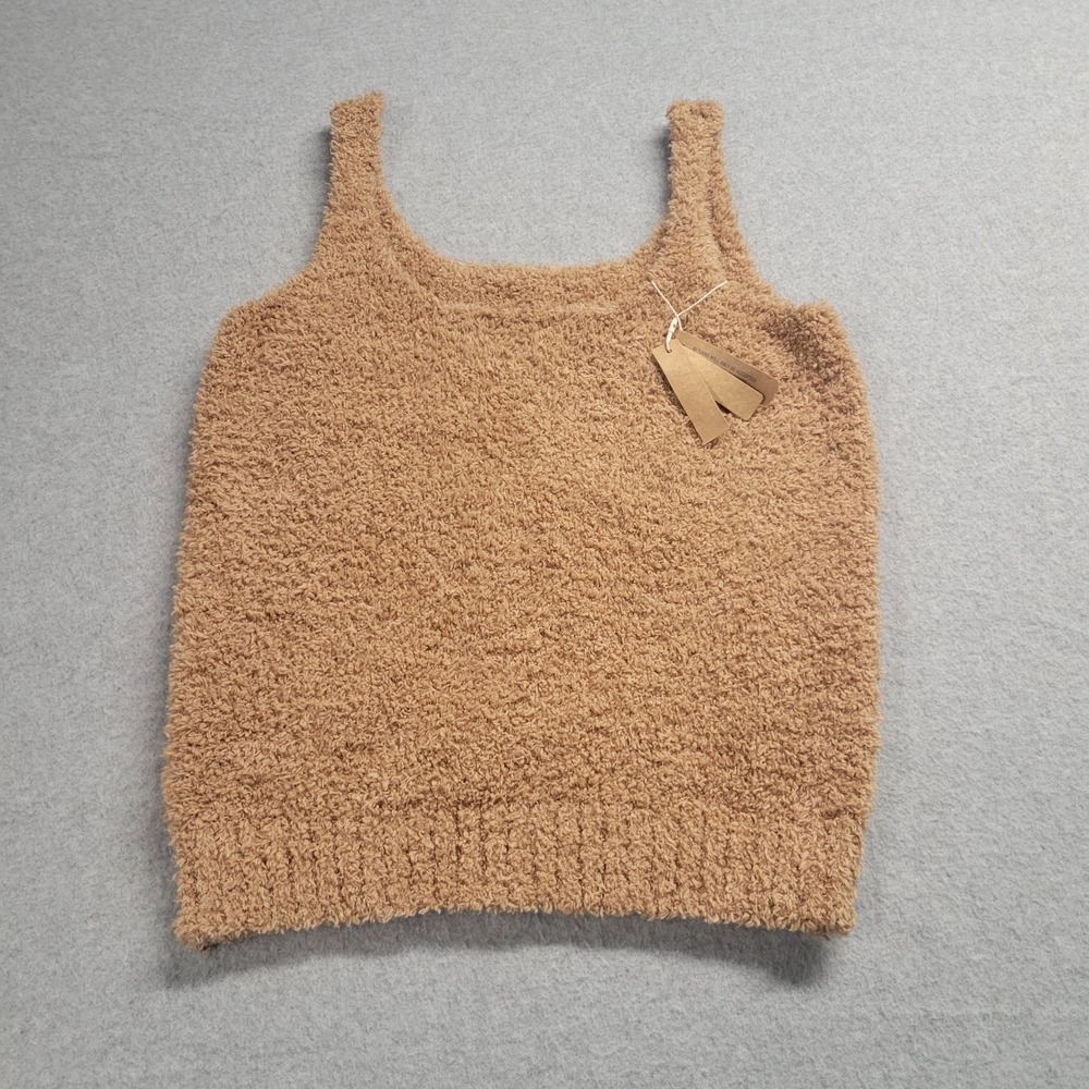 SKIMS Cozy Knit Tank Top Camel Brown Boucle Loungewear 2X/3X NEW
